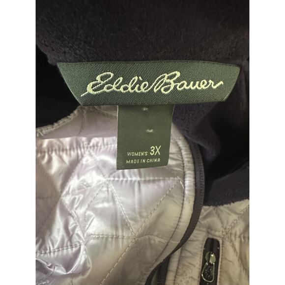 Eddie Bauer Chair Six Hybrid 1/2-Zip Ski Pullover Purple Women's Plus Size 3X - Picture 5 of 14